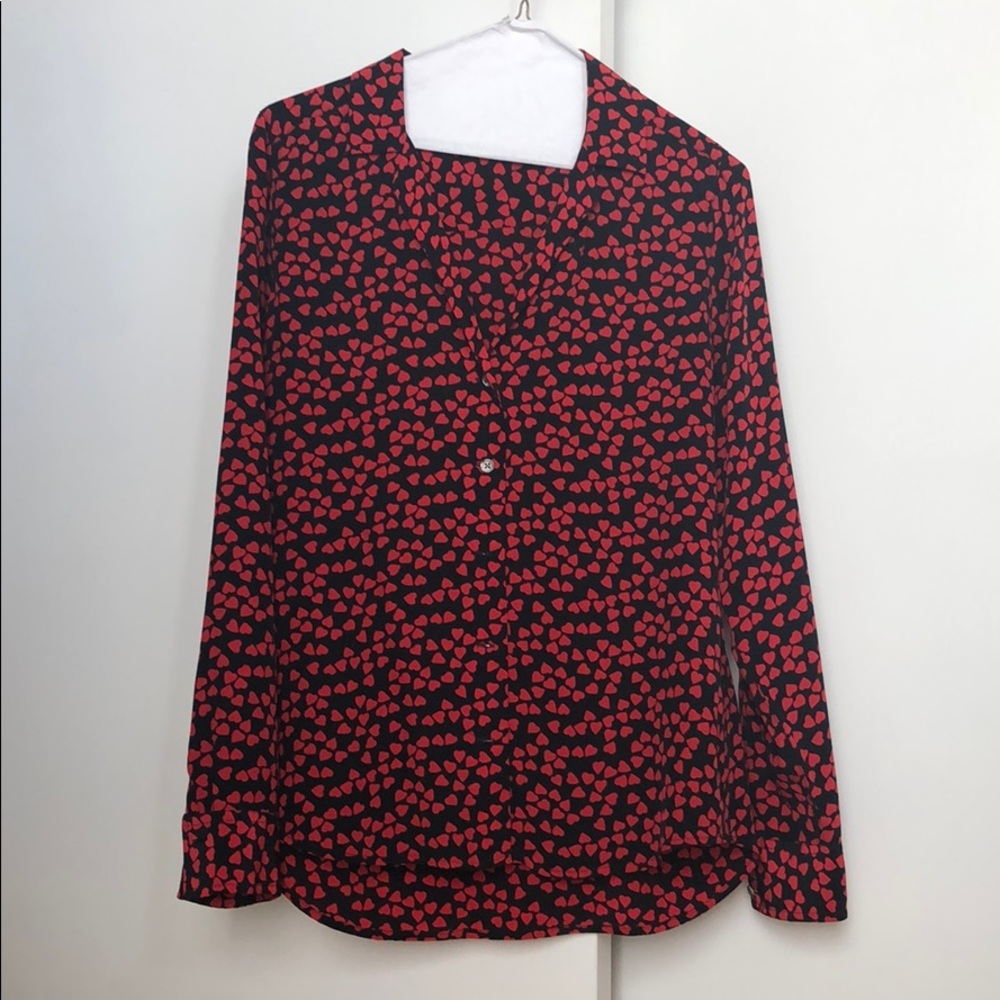 Equipment 100% silk button down shirt